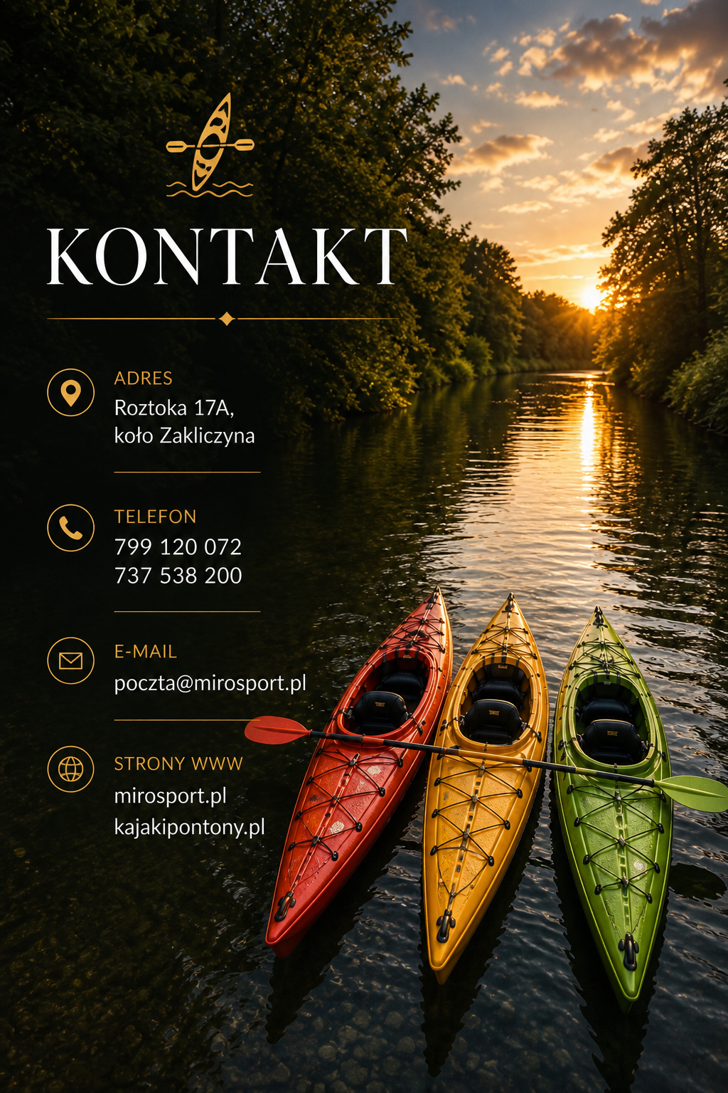 Kongtakt Spływy kajakowe Dunajcem z MiroSport